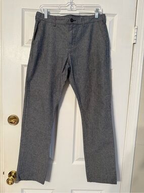 Men's Gray Dress Pants - Classic Straight Fit